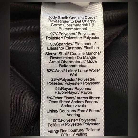 DKNY Women’s NWT Black Long Puffer Coat with baseball collar Size XL - Picture 6 of 6